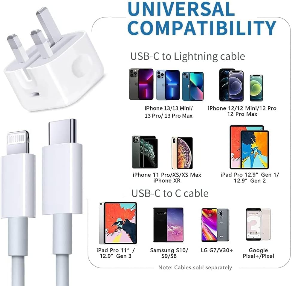 25W iPhone USB C Charger Plug Type C iPhone CableApple MFi Certified iphone USB C Fast Charge Compatible with iPhone 12/12 Mini/12 Pro Max/SE 2020/11, Pad etc