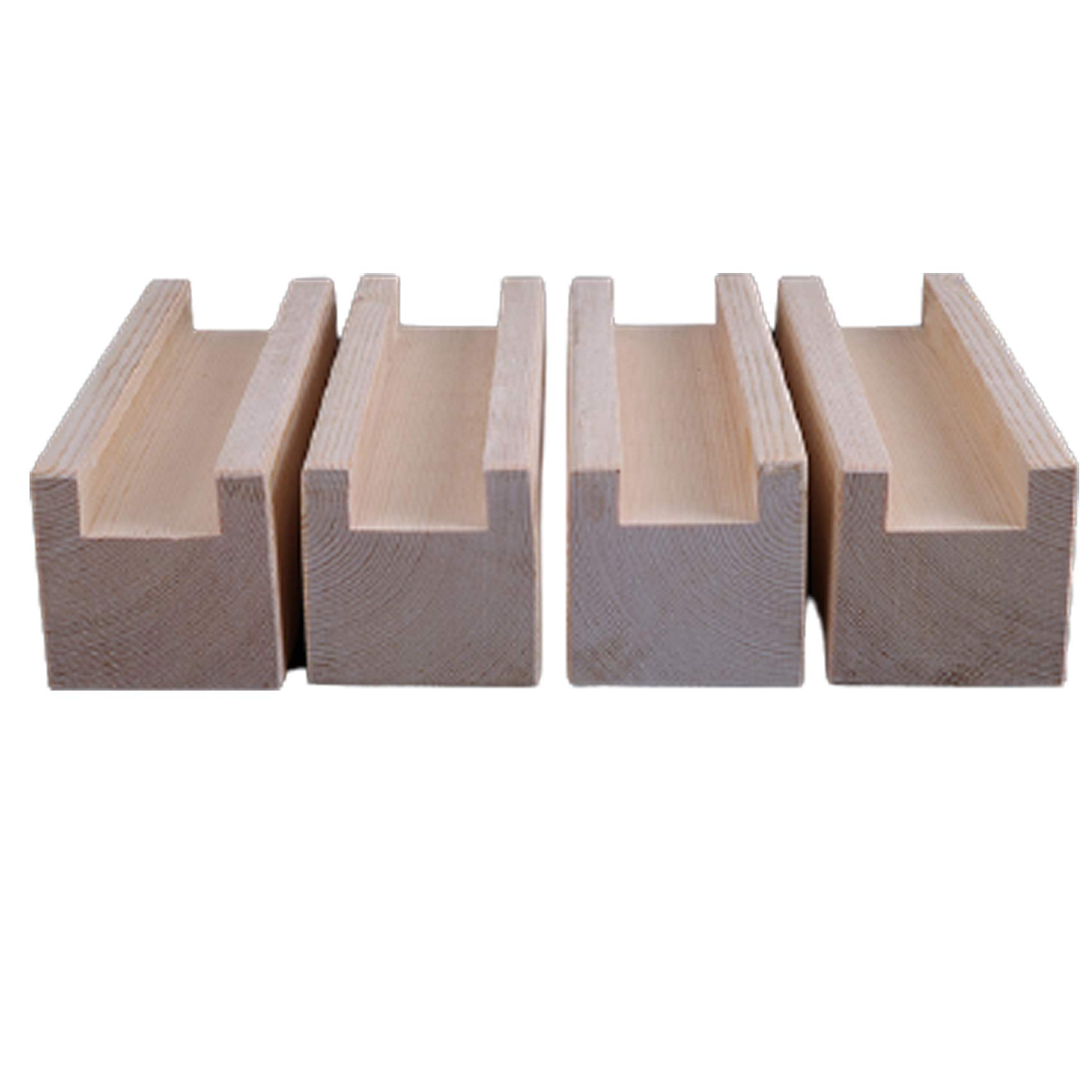 Patas de madera para muebles, paquete de 4 elevadores de altura ajustables para sofá, mesa, escritorio, cama, 10 x 1,2 x 5 cm, elevadores de muebles para armarios y más