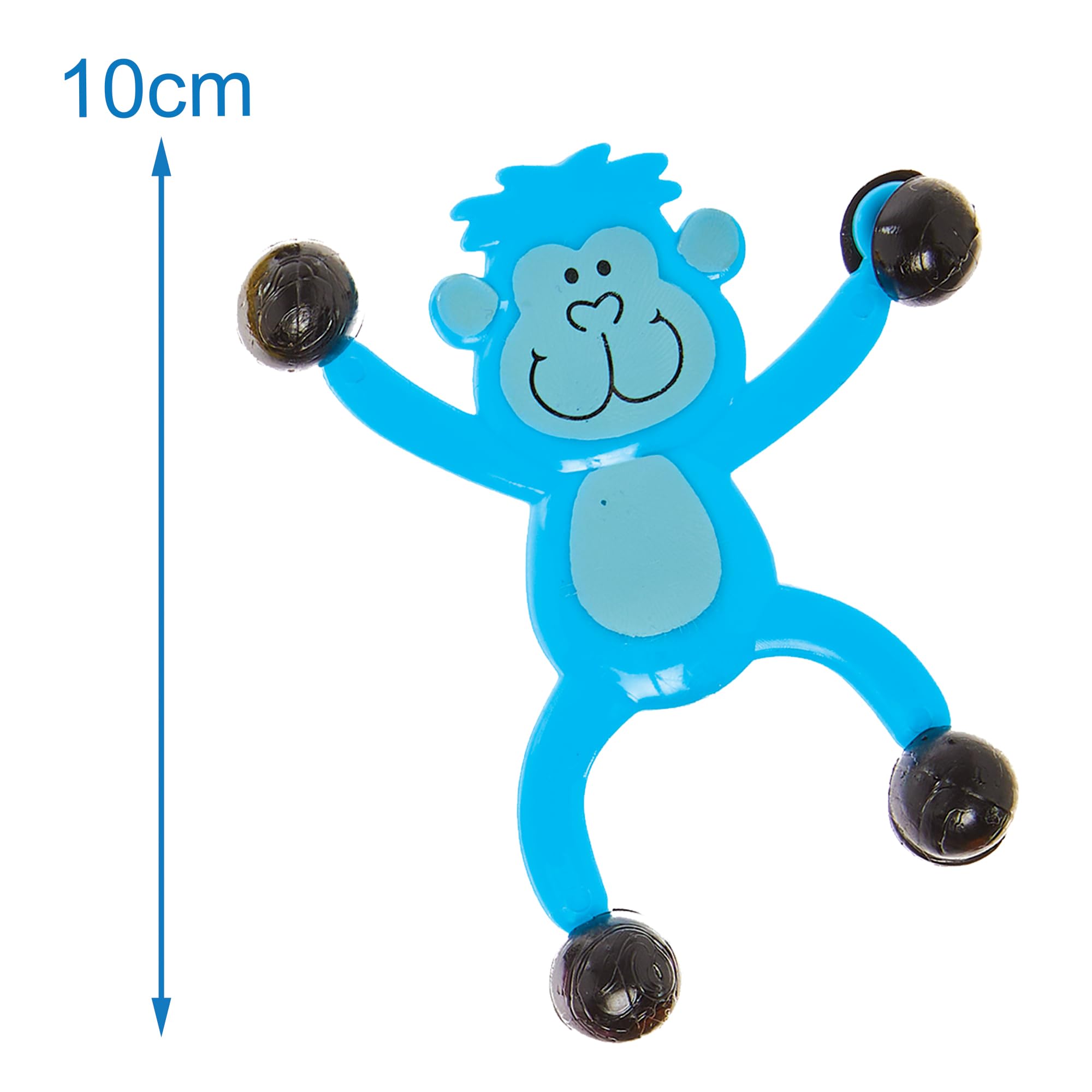 Baker Ross FN103 Monkey Wall Climbers - Pack of 6, Fun Party Bag Fillers for Kids Fidget Toys, Multicolour - Image 4