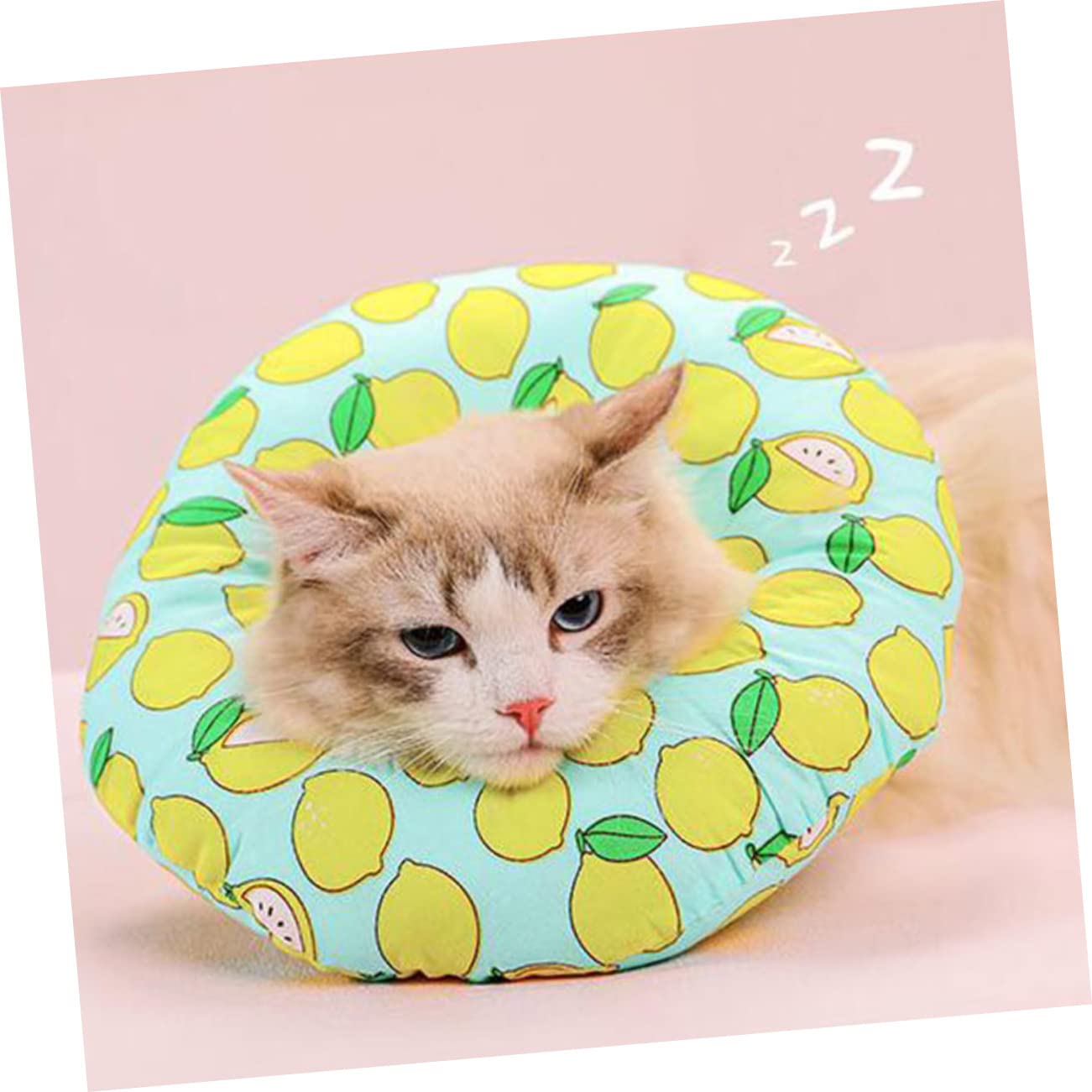 Happyyami 3piezas Collar Protector Inflable De Algodón para Mascotas Confortable y Previene Lameduras y Mordeduras Diseño Aleatorio s
