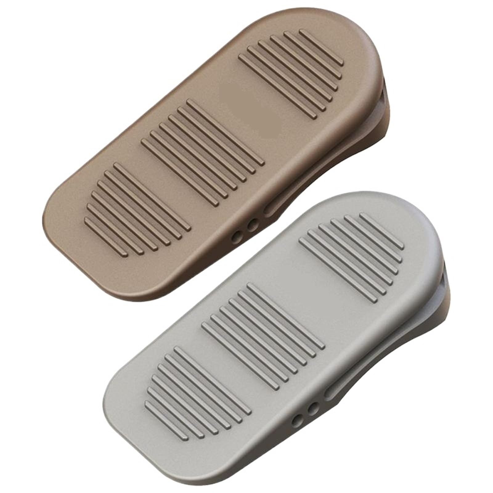 Butée de porte en caoutchouc gris foncé empilable pour sol