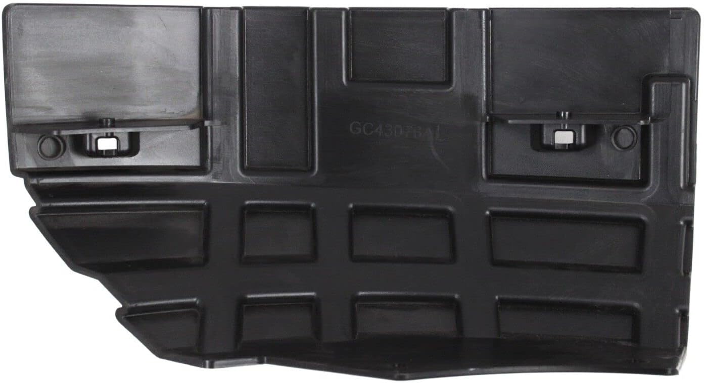 Front Left Driver Side Upper Bumper Cover Bracket Insert Support Black Textured Plastic For 2007 08 09 10 11 12 2013 GMC Sierra For 1500 Series Denali And Hybrid Models 20880922 GM1042108