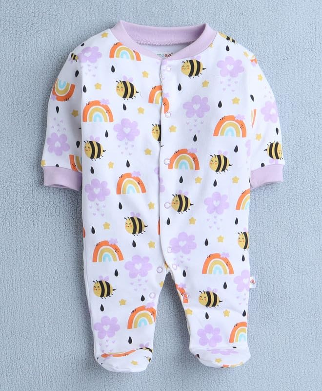 Image of 100% Cotton Rompers for New Born Baby Sleepsuits Jumpsuit Night Suits for Baby Boys & Girls |Onesies| Infant Clothes Pack Of 3