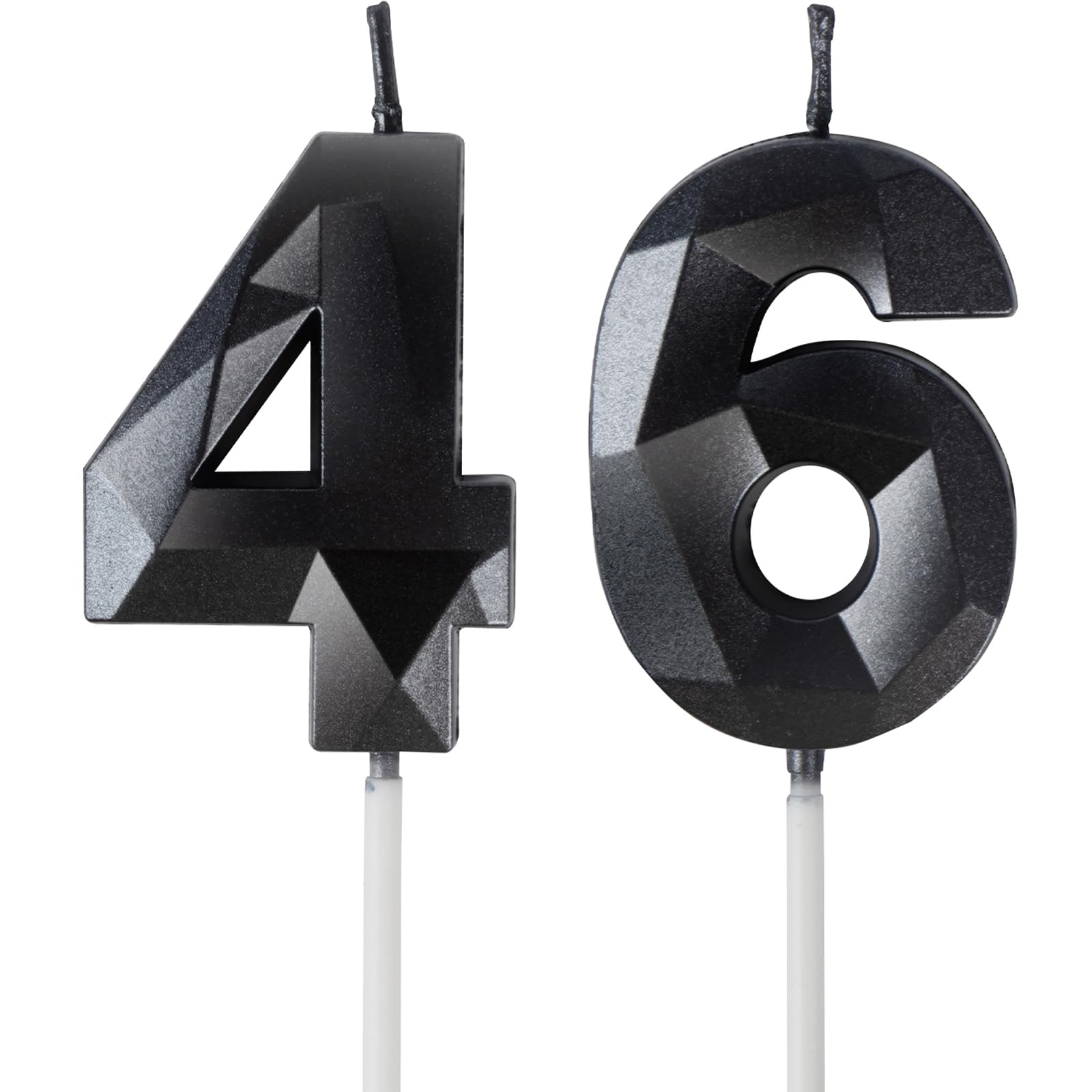 Yiran 50th Birthday Candles, Gold Number 50 Happy Birthday Candles, Cake Topper Decorations for Birthday Party, Wedding Anniversary Celebration Supply — view 30