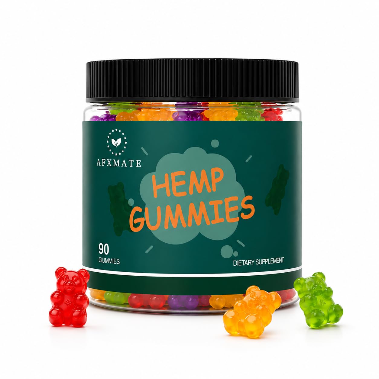 AFXMATE Hemp Gummies Fruit Flavored Gummy (90 Gummies)