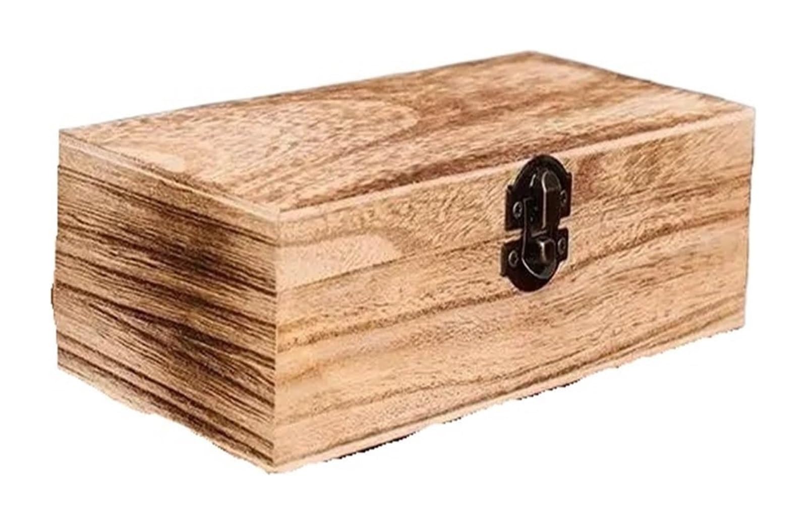 NIUSABOU Wood Jewellery Organiser, Wooden Box With Lock Rectangular Organizer Multicolor For Accessories Keepsakes(Color3)