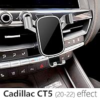 Vista 2 de LUNQIN - Soporte de teléfono de coche para Cadillac CT5 2020 2021 2022 2023 2024 2025 2026 y CT5-V 2020-2026 Accesorios interiores para teléfonos