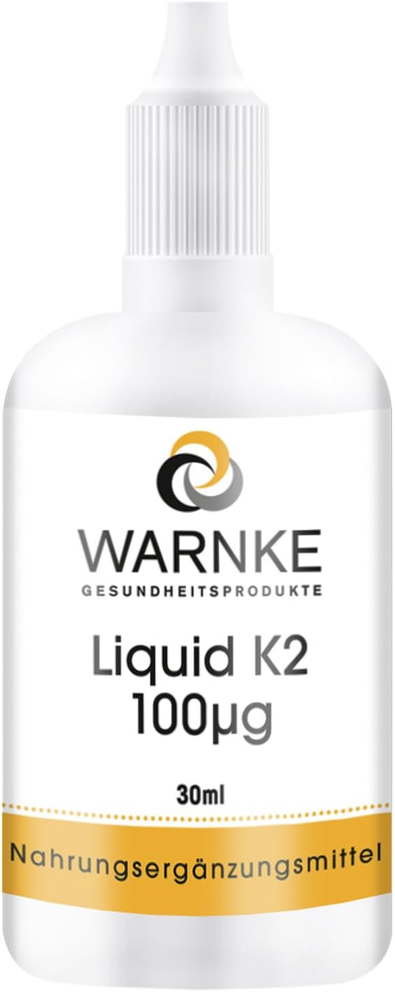 Vitamin K2 Oil, 100µg per 10 Drops, Vegan, Without Magnesium Stearate, 30ml | Warnke Vitalstoffe - German Pharmacy Quality