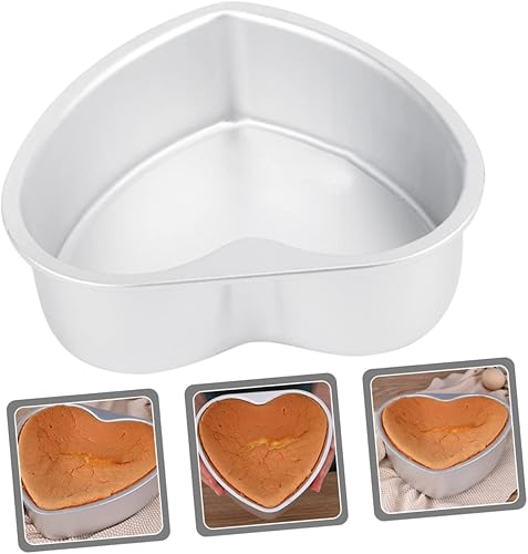 Miniatura 4 de TIDTALEO Molde para pastel de corazón, moldes para tartas de queso, molde para hornear pastel de queso, cortador de pastel para decoración de