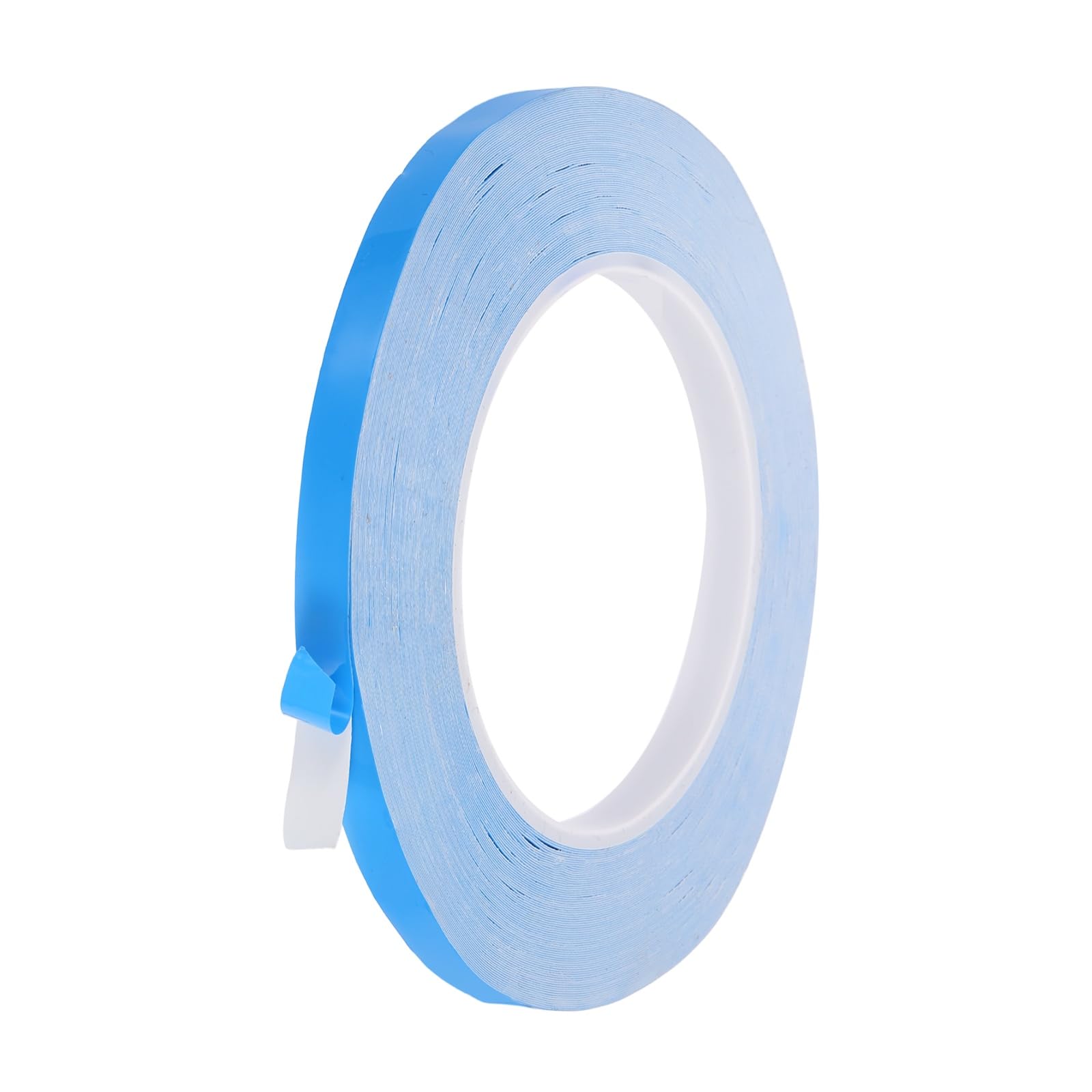 sourcing map Thermal Adhesive Tape, 25m x 8mm x 0.25mm Double Sided Thermal Tapes Conductive Tape Electrically Insulated for Coolers LED Strips Heat Sink Computer CPU GPU, Blue