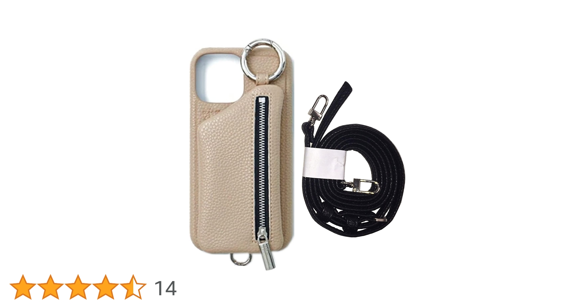 新品未使用　ajew iPhone15ケース　ベージュ iPhone15 / beige 【ひも付き】 (発送はご注文から3営業日以内