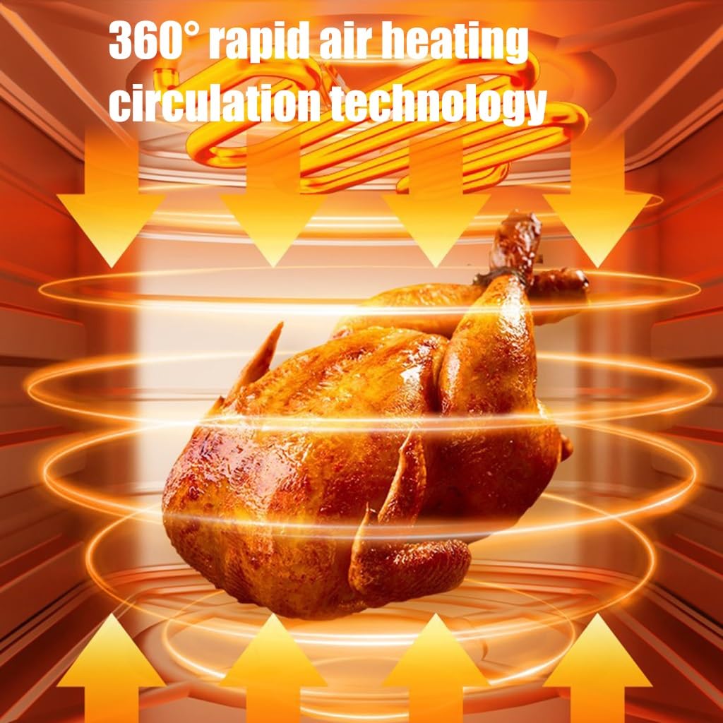 Forno Friggitrice Ad Aria, Friggitrici Elettriche Ad Aria Calda Da 1300 W Con Touchscreen Digitale A LED Friggitrice Ad Aria Forno Per Tostapane Forno A Convezione In Acciaio Inossidabile Da 15 Litri