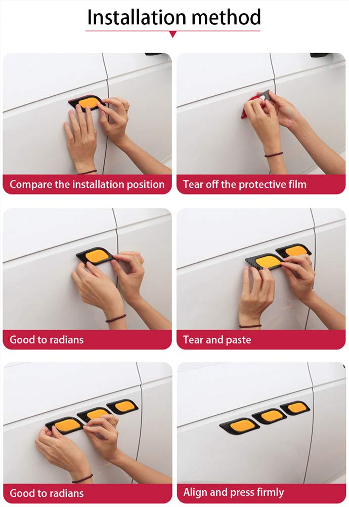 6 Adesivi Riflettenti Autoadesivi - Bianco Per Auto E Bici, Visibilità Notturna - Foto 9