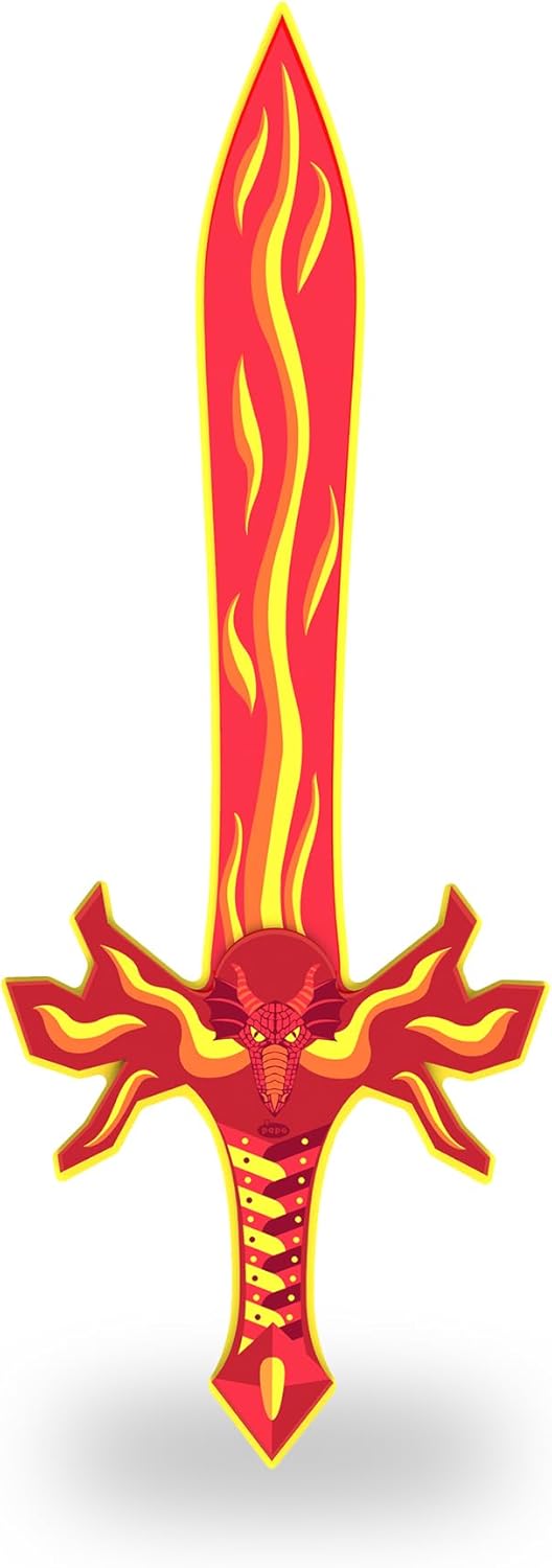 Papo - Fire Sword Toy for Kids - Ages 3+ - Foam Weapon Collection - Creative Play Fantasy Adventure - Gift Idea Toy for Girls and Boys