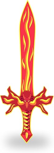 Papo - Fire Sword Toy for Kids - Ages 3+ - Foam Weapon Collection - Creative Pla