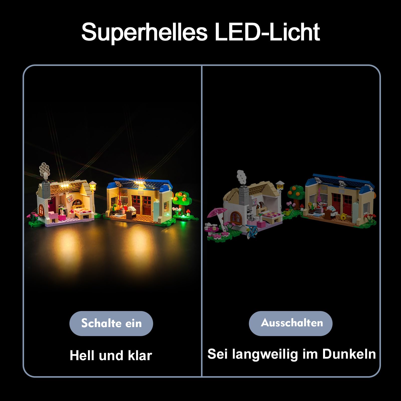 BrickBling - Kit de iluminación LED para Animal Crossing Nooks Tienda y Sophie Maison Set - Decorativo para Lego 77050 Nook's Cranny & Rosie's House — view 4