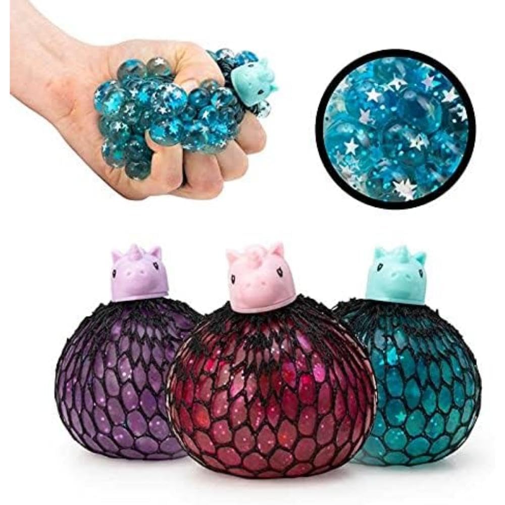 Tobar SCRUNCHEMS UNICORN SQUISHY MESH PET STRESS SQUISH BALL Toy