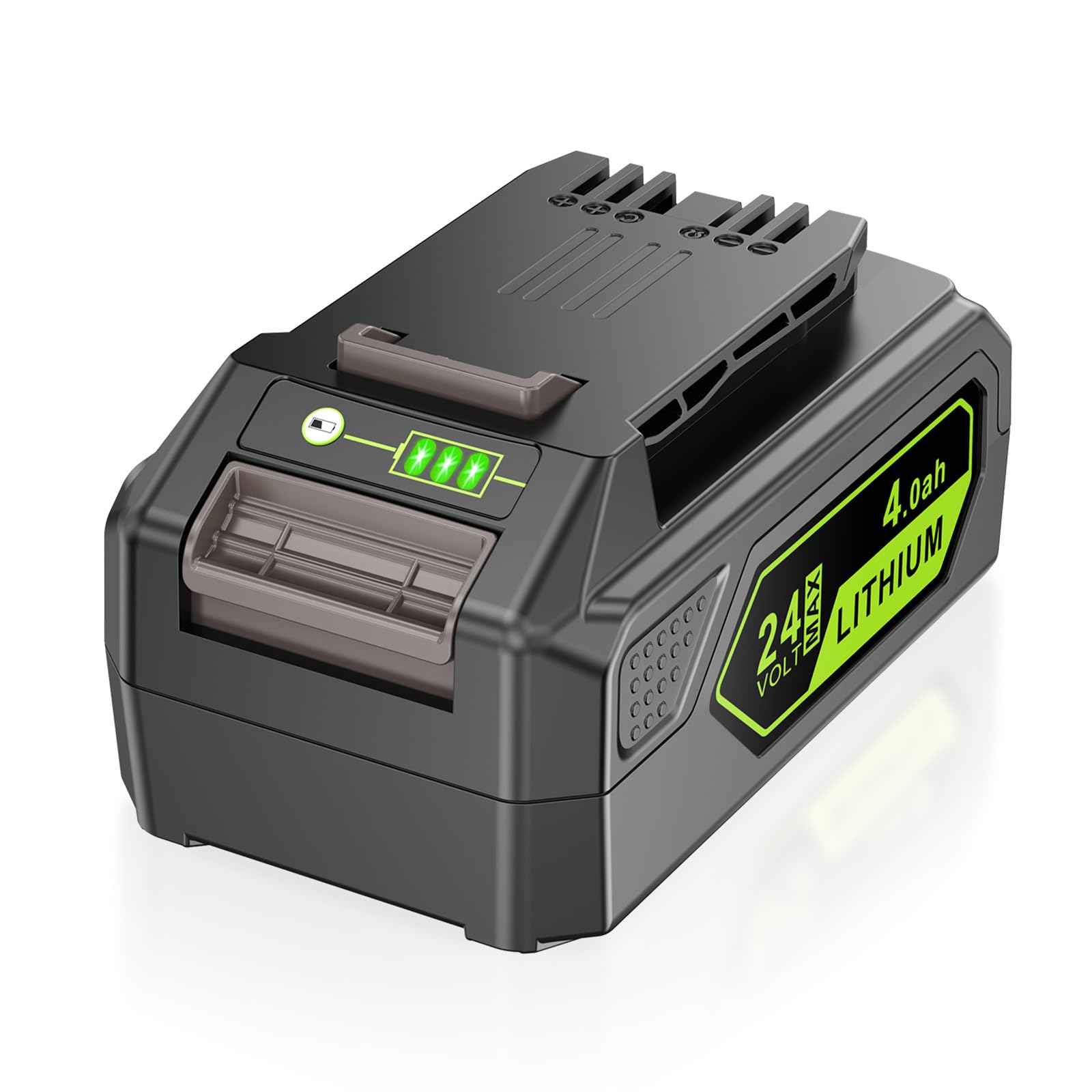 ASUNCELL Batterie de rechange 4 Ah 24 V pour Greenworks, batterie Li-Ion compatible avec Greenworks 24 V 29842 29852 BAG708 BAG711 20352 22232 2508302