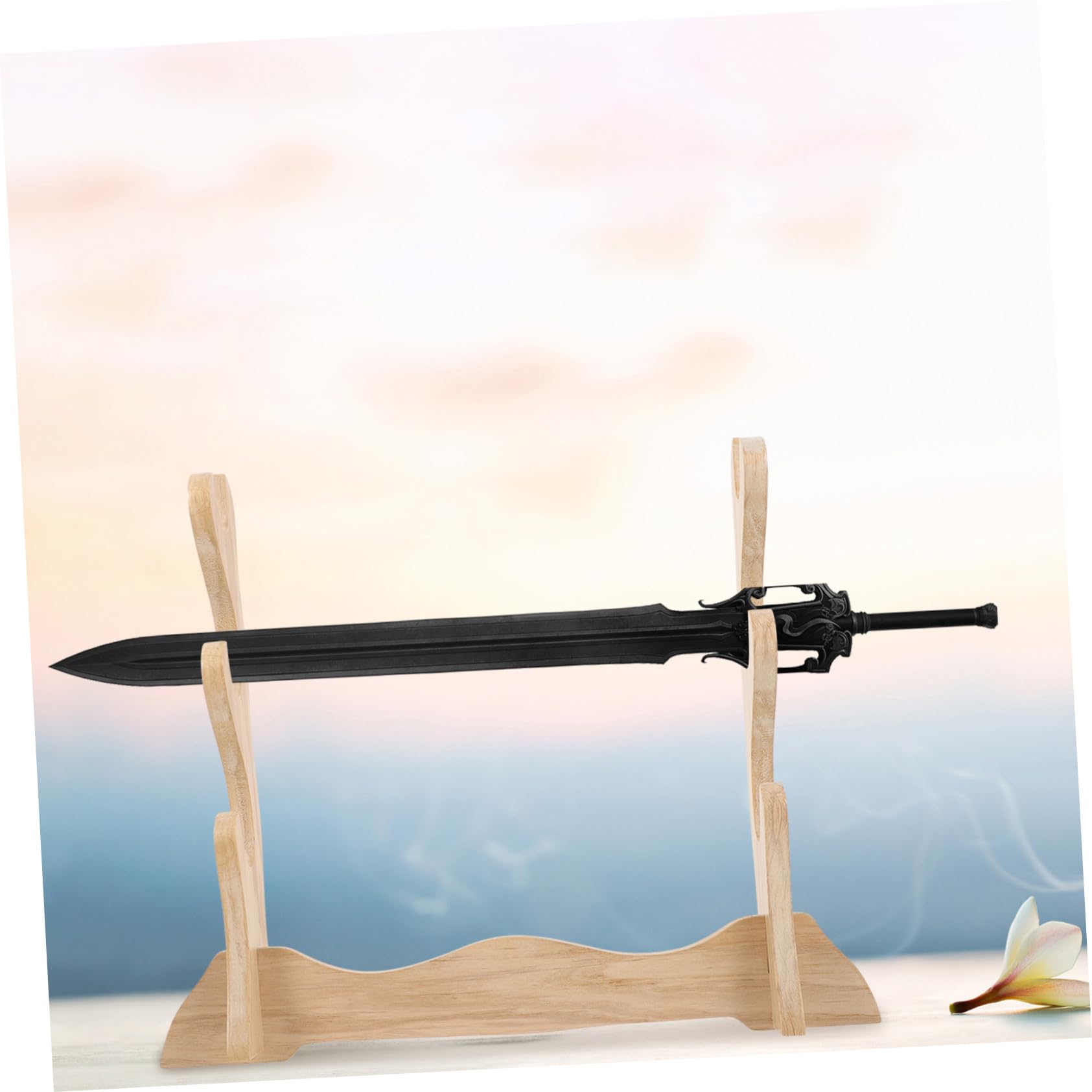 TOYANDONA Estante de Espadas de Madera Soporte Decorativo para Espadas Expositor de Mesa para Exposición Salas de Estar