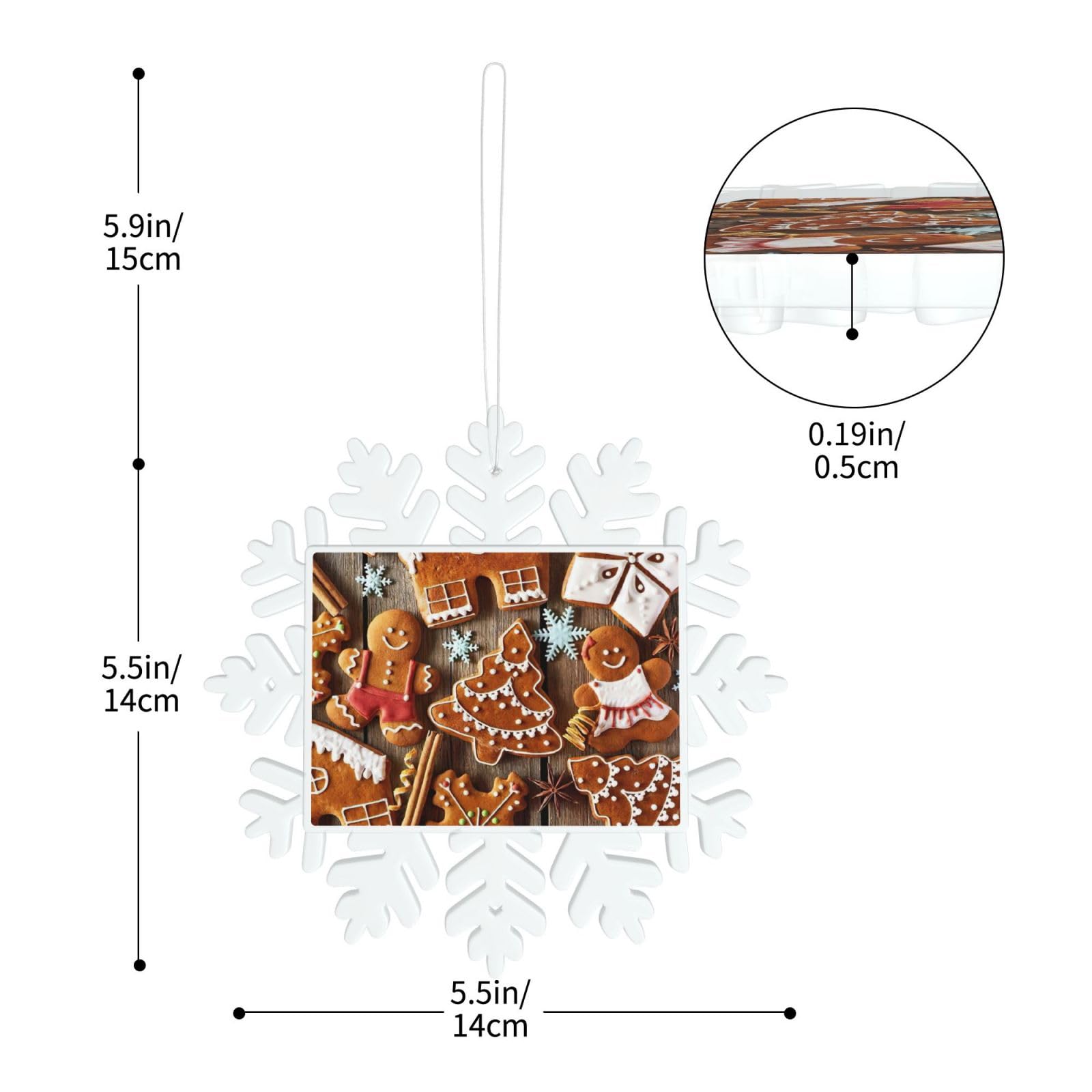 Lot De 12 Décorations Suspendues En Forme De Flocon Neige Pour Fête, Noël