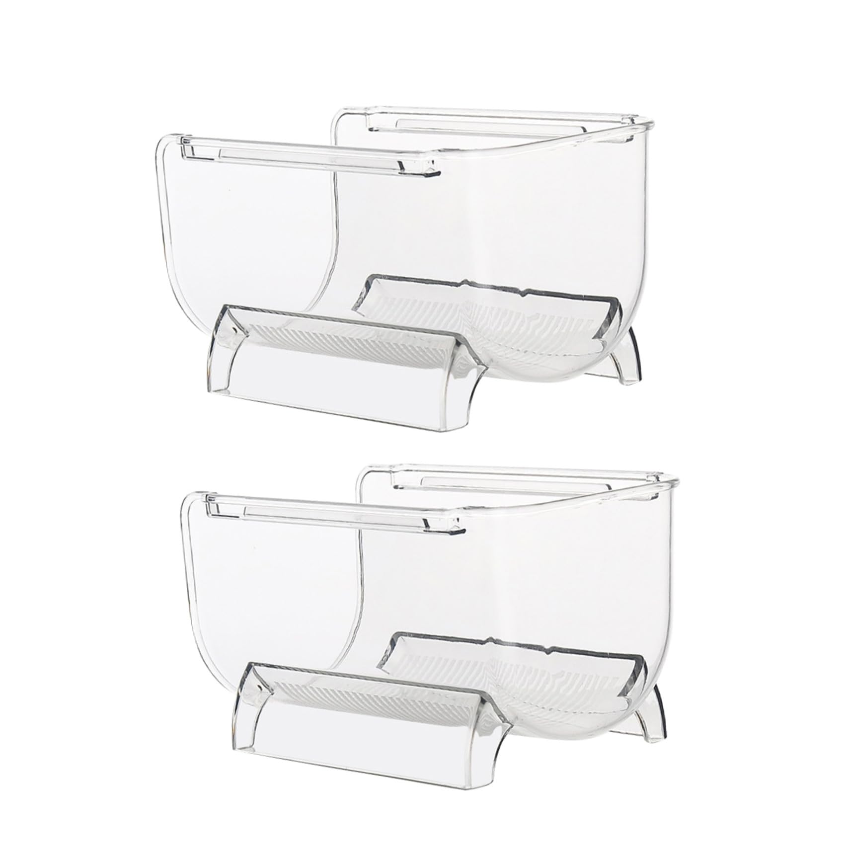 Casier à vin empilable en plastique transparent support bouteille pour placard