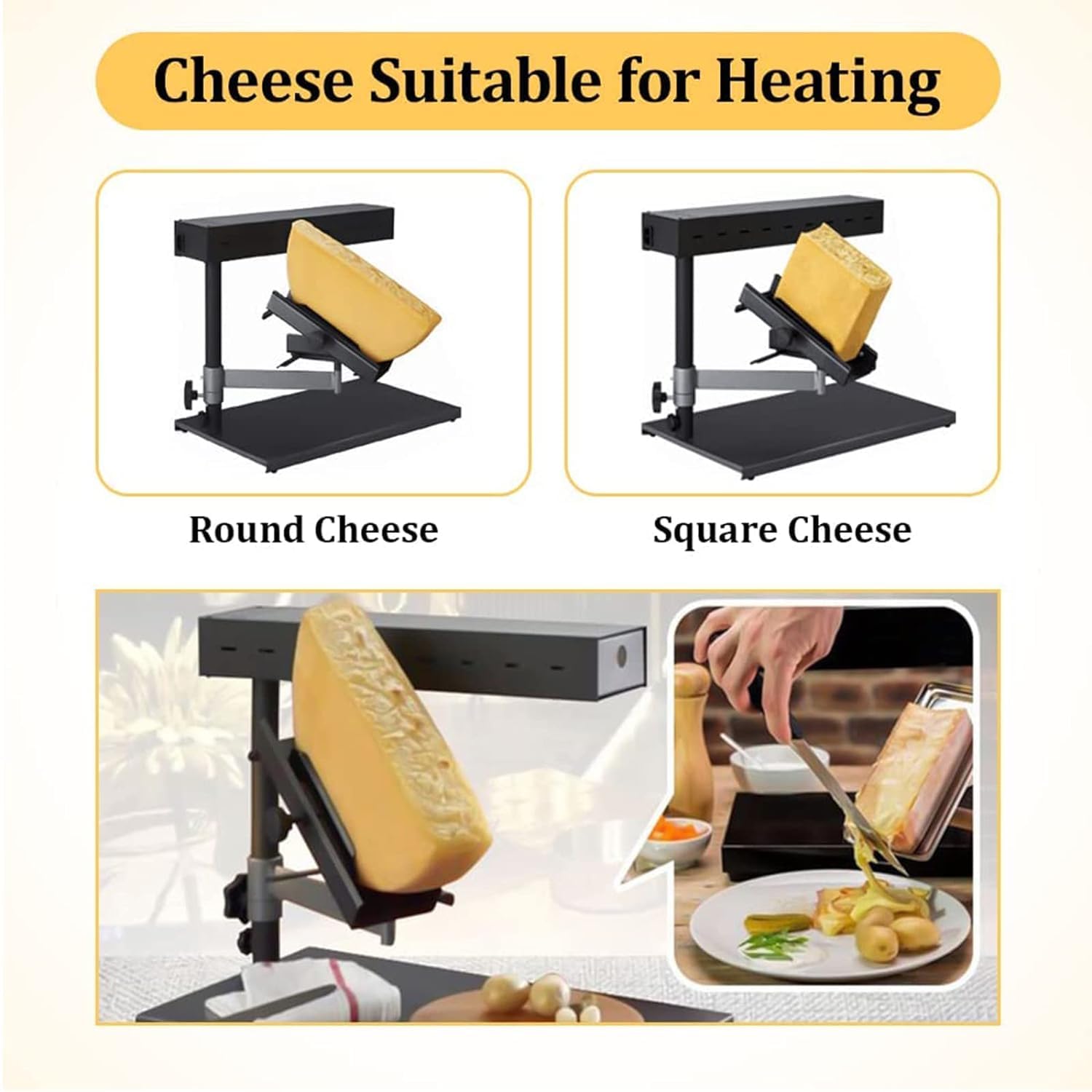 Machine à raclette de 600 W pour fondre et griller sans effort dans les restaurants et cafés