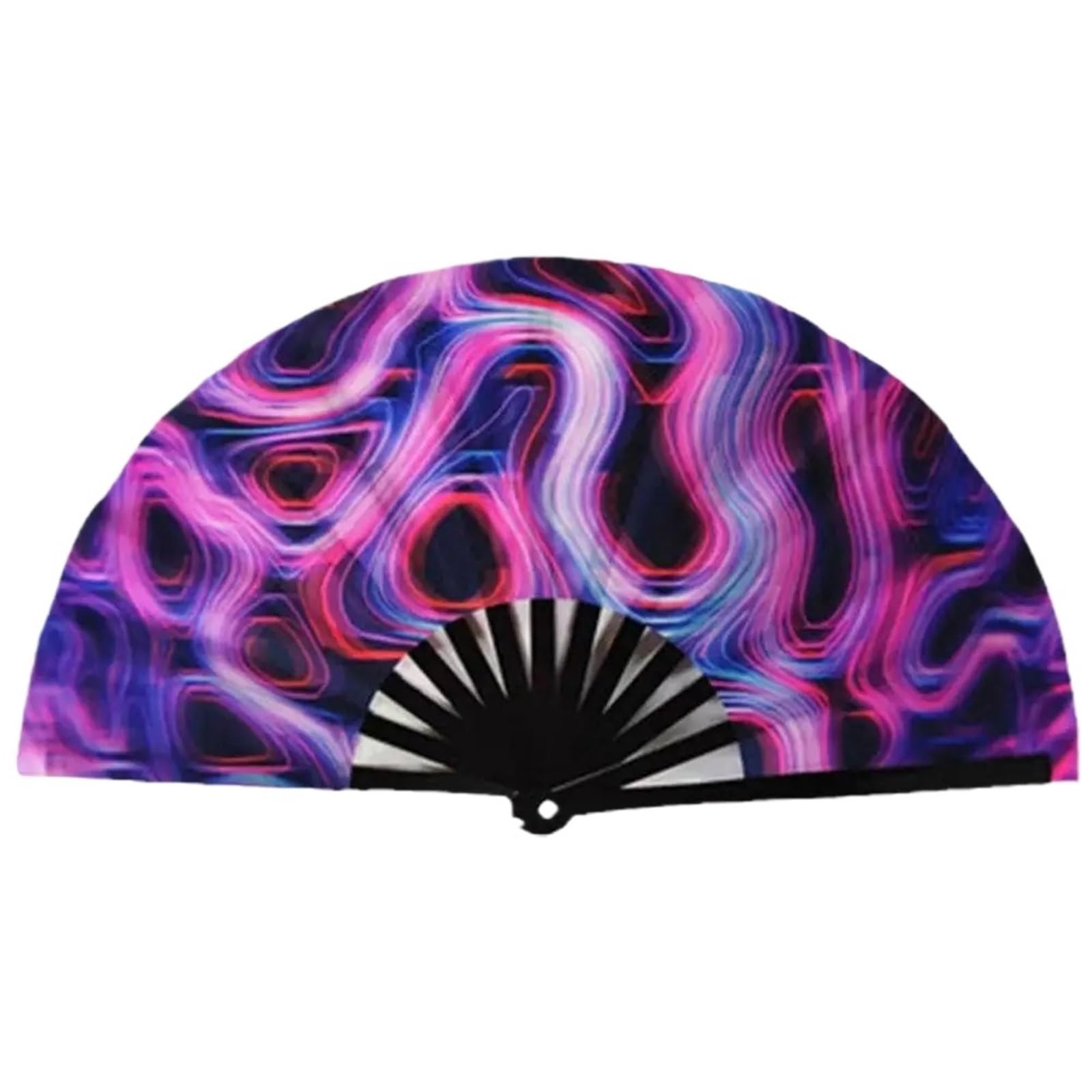 Dcuipg Color4 Large Folding Hand Rave Fan For Party