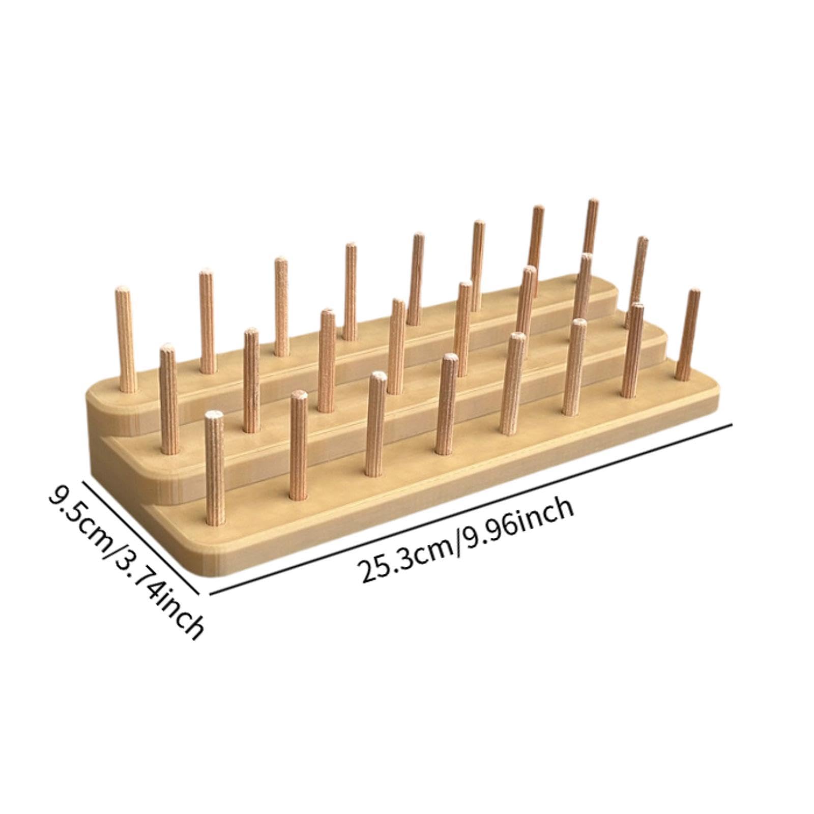 Sharplace Atando El Soporte de Hilo de Mosca Soporte de Stand de Carrete Resistente Capacidad de 24 Carretes Compactos