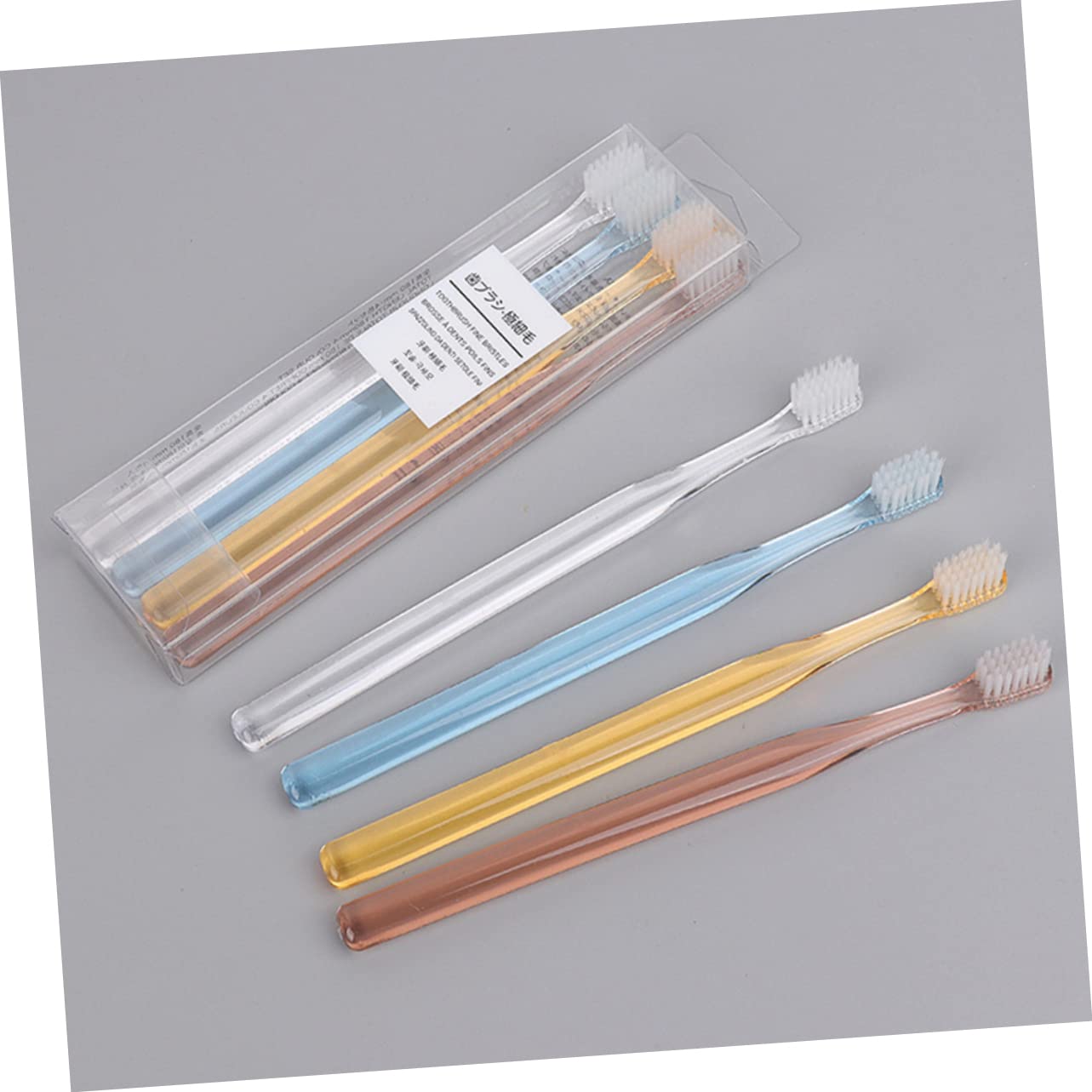 FRCOLOR pezzi spazzolino da denti per adulti, igiene orale, morbido spazzolino da denti per adulti, spazzolino a carbone, con setole morbide, spazzolini da viaggio, setole, spazzolini da denti,