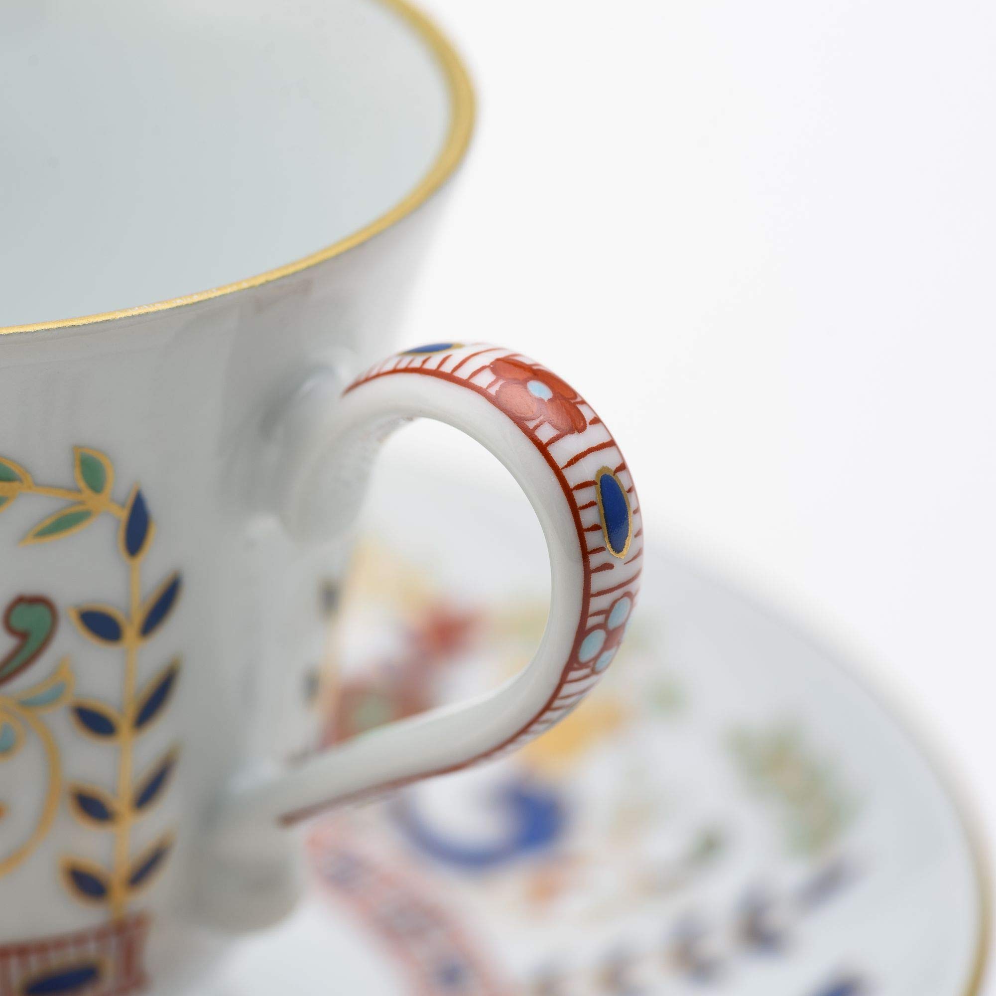 Amazon | 弥左ヱ門窯 有田焼 コーヒーカップ&ソーサー ペルシャ 更紗