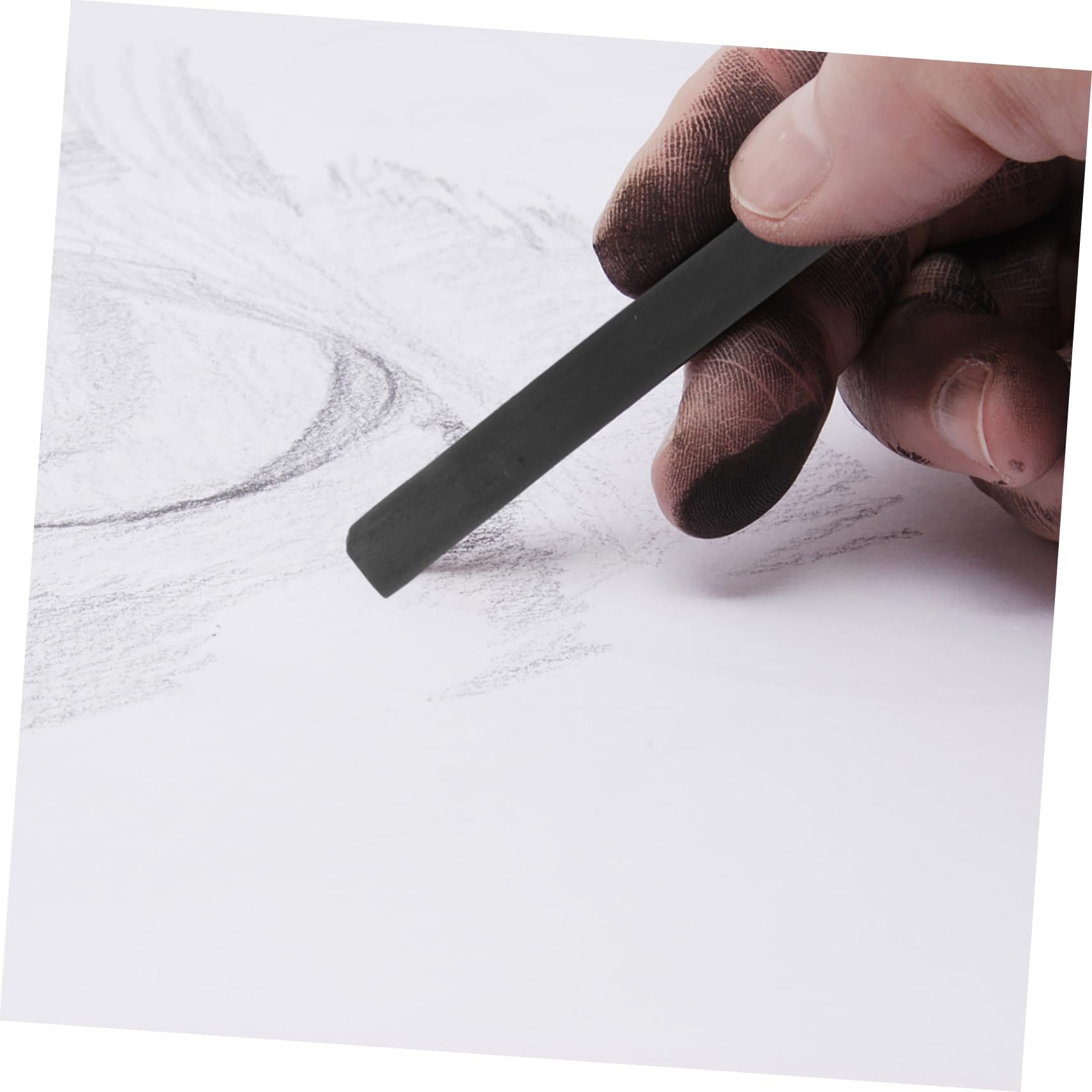 TEHAUX 60piezas Lápices De Carvón Comprimido Para Dibujo y Sombreado Para Artistas Para Sketching y Pintura