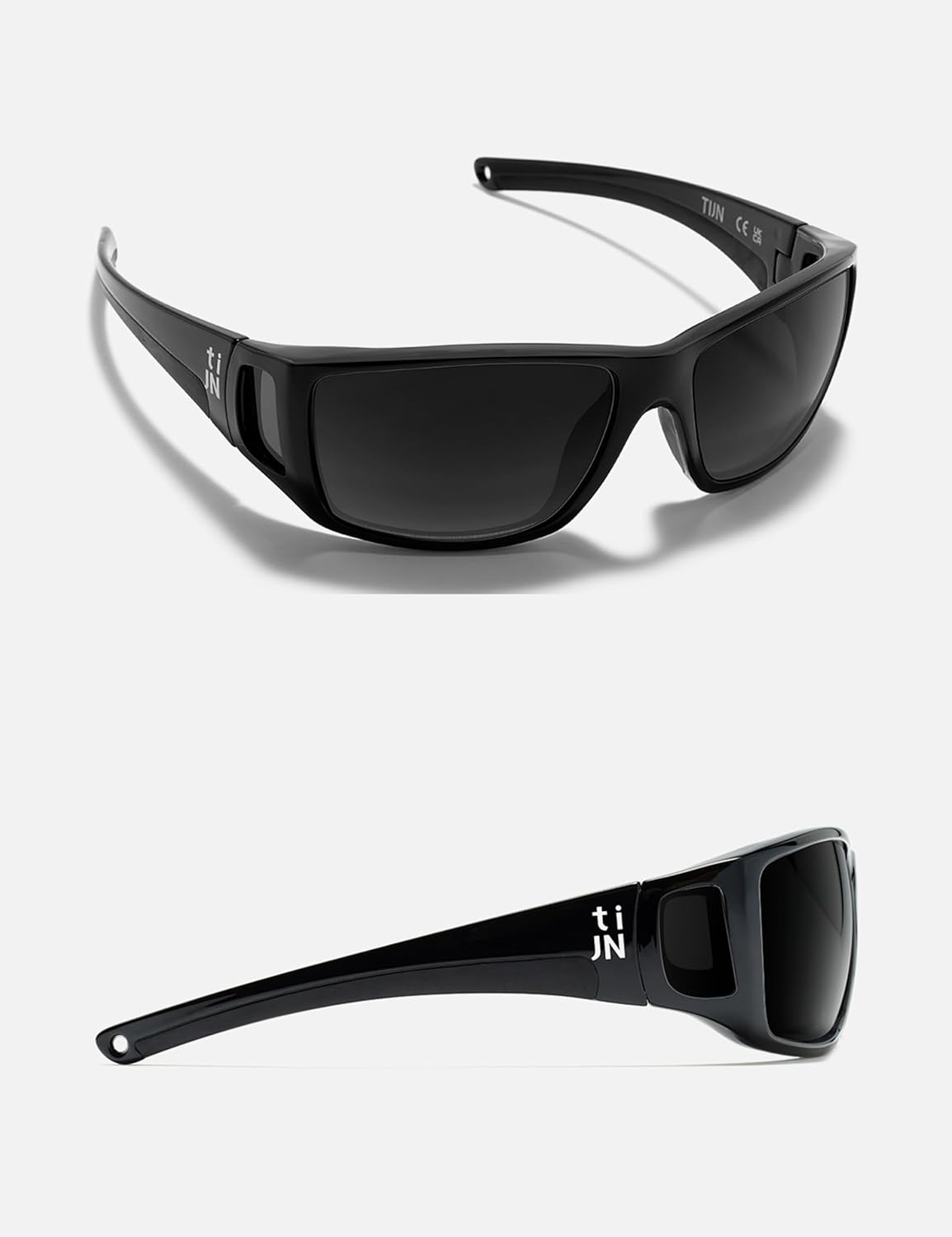 TIJN Polarized Wraparound Sunglasses for Men & Women-UV400 TR90 with Floating Strap for Skiing Snowboarding Winter Outdoors