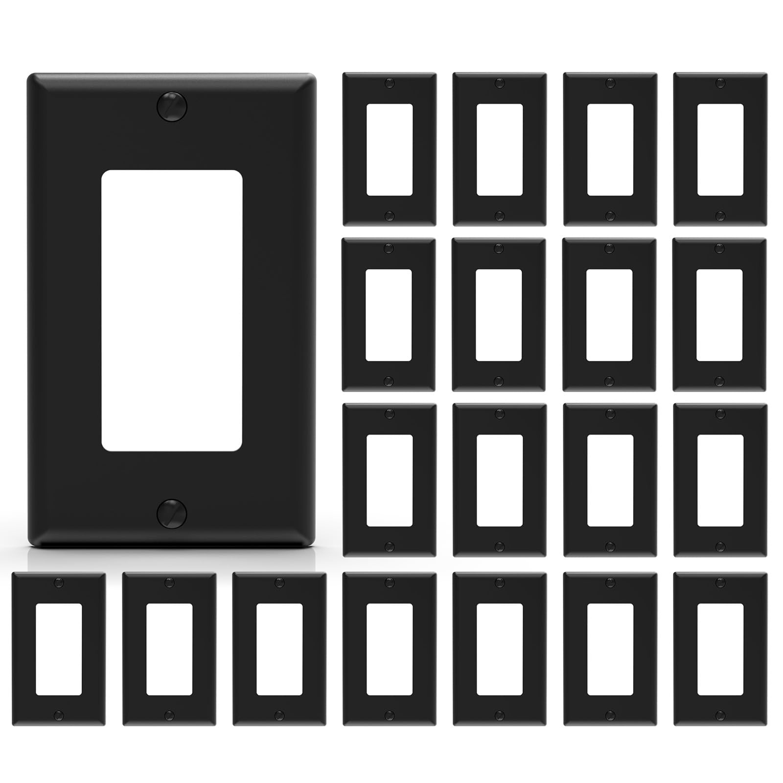 Decorative Wall Plates - Glossy White -26