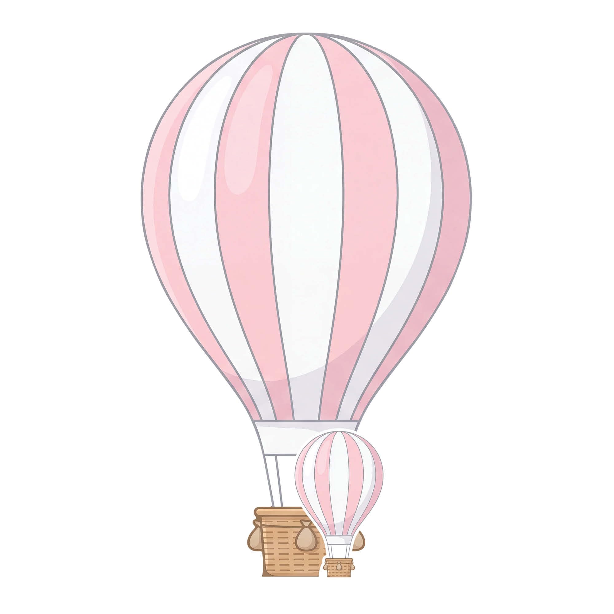 Star Cutouts SC4892 Pink Hot Air Balloon Cardboard Cutout 92cm – Birthday Party Decoration, Nursery Décor & Photo Prop