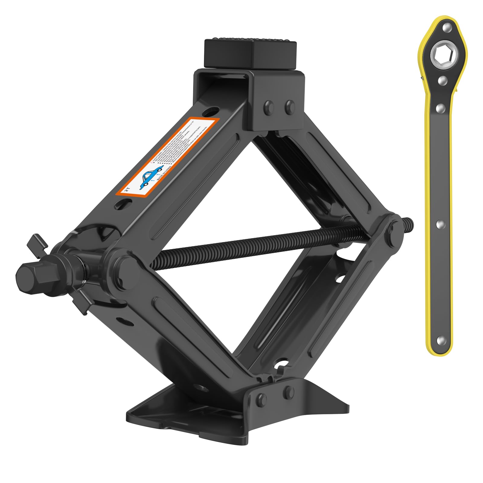 Car Jack Kit Scissor Jack For Car 2 Ton (4409 Lbs) Tire Jack Tool Kit Universal Car Eergency