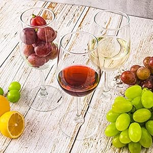 Wine Glasses Set of 12, 12 oz Red White Wine Glasses, Clear, Dishwasher Safe Wine Glasses Set of 12 12 oz Red White Wine Glasses Clear Dishwasher Safe