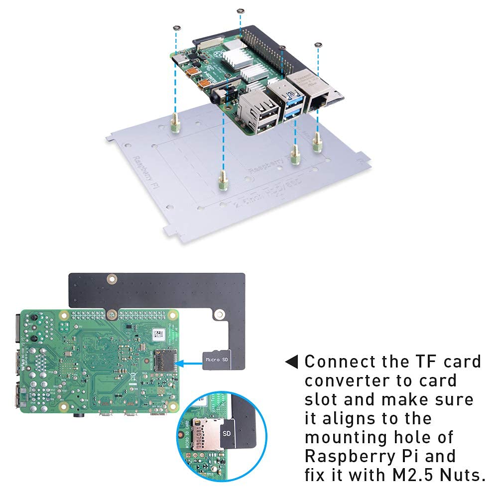 GeeekPi Obudowa Cluster, Obudowa Rack do Układania w Stos z Dużym Wentylatorem LED 5V RGB 120mm do Raspberry Pi 4B/3B+/3B/2B/B+ i Jetson Nano (8 Warstw)