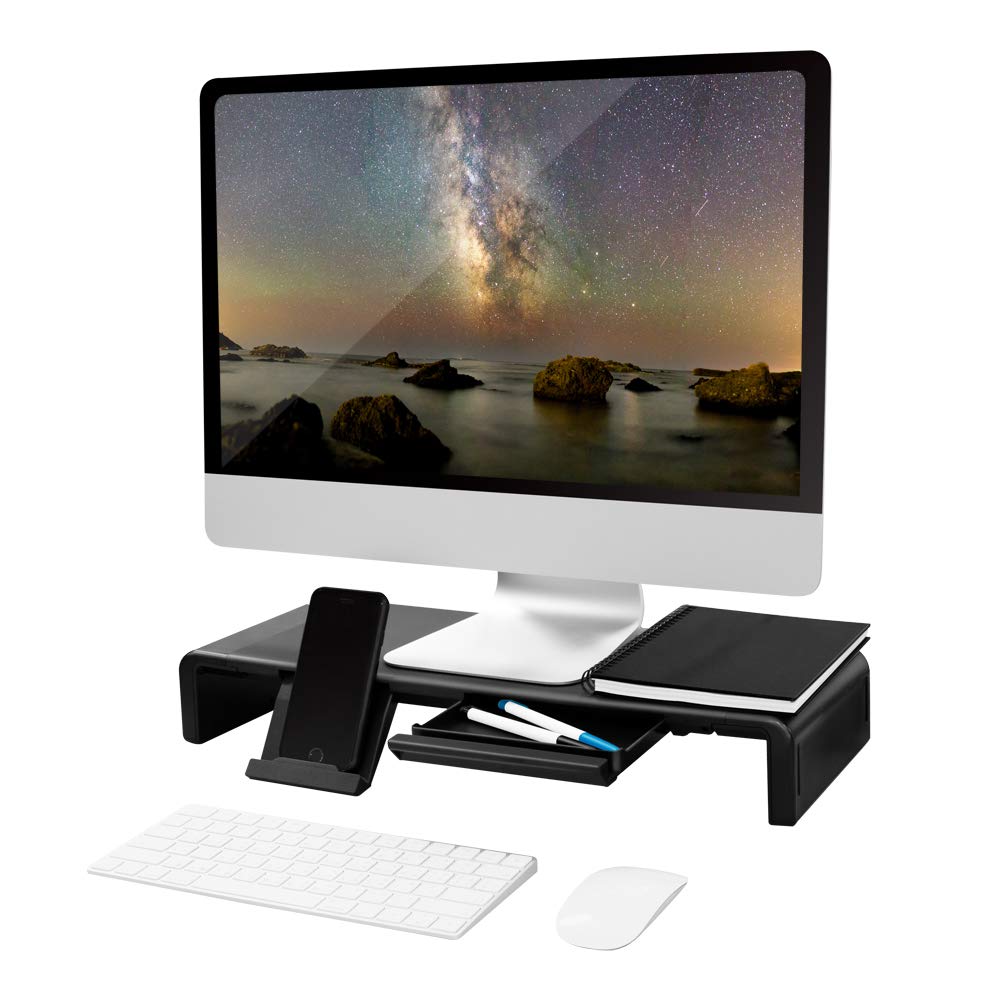 LogiLink Ergonomiczne podwyższenie monitora TV, maks. obciążenie 25 kg, długość = 42-52 cm