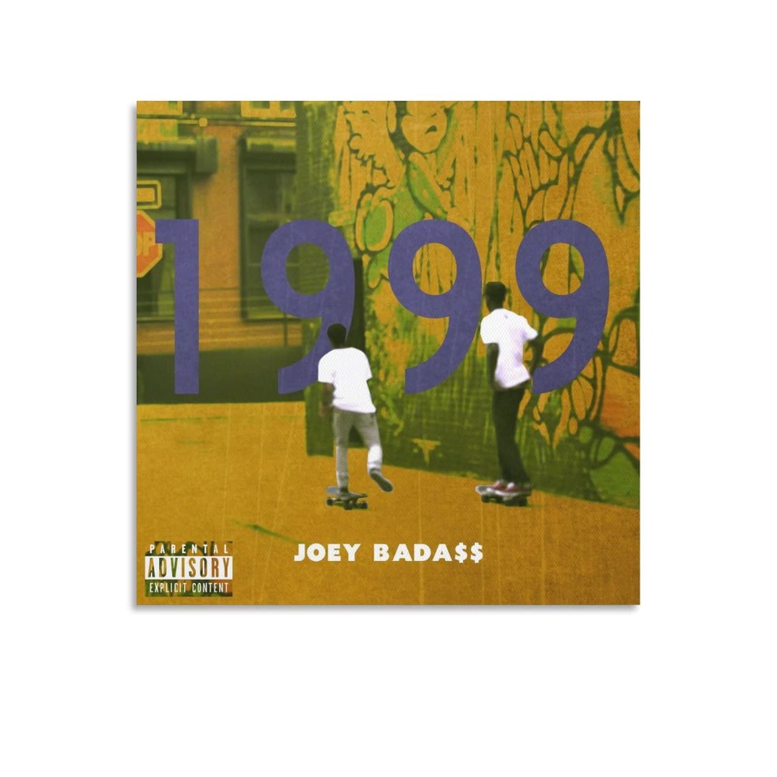 ARINAL Joey Bada$$ Poster 1999 Canvas Poster Wall Decorative Art Painting Living Room Bedroom Decoration Gift Unframe-style12x12inch(30x30cm)