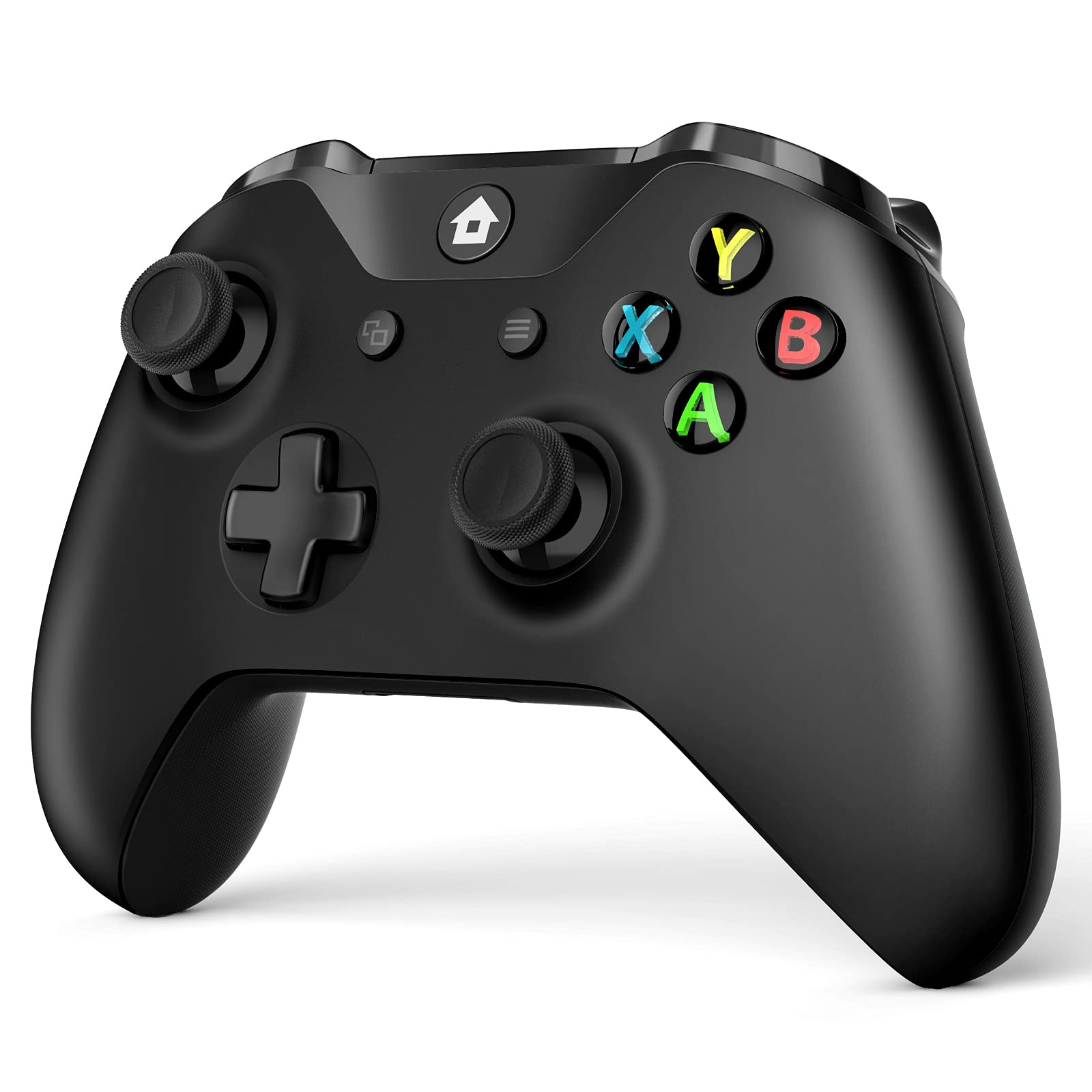 W&O Wireless Game Controller Compatible with Xbox One and Xbox One S/X, Compatible with Windows 7/8/10 (Black)