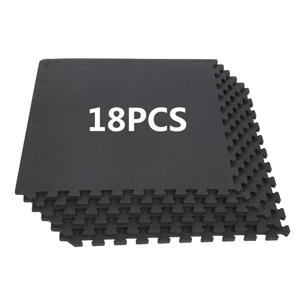 Tappeto da Fitness Palestra a Puzzle Tatami Set di 6 Pezzi 63*63*1.2cm Superficie di Protezione per Pavimenti, materassino per Palestra Workout Ginnastica Tappetino Tappetino Palestra Tappeto da Fitness a Puzzle Set di 12 Pezzi Protezione del Pavimento Ta