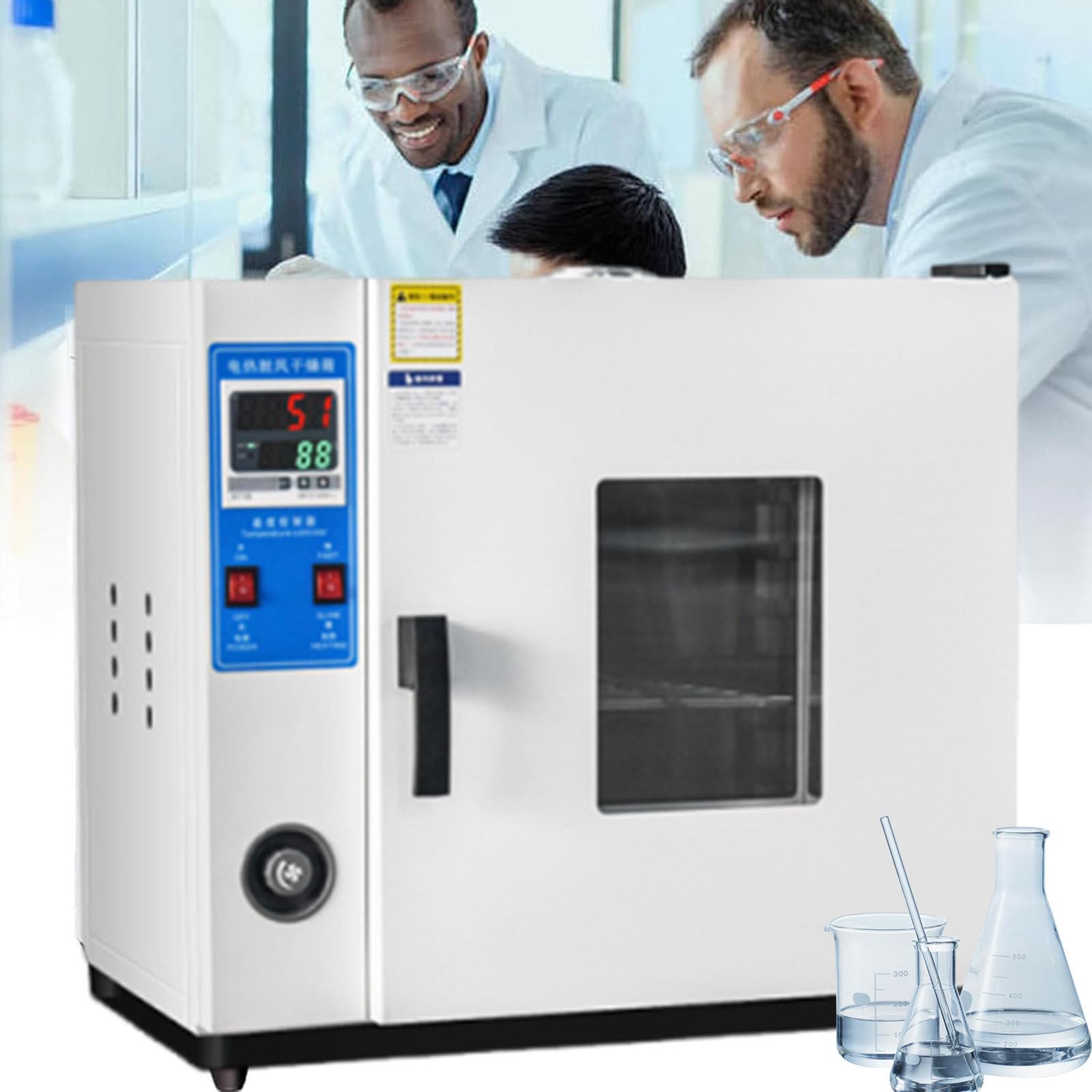Suszarka laboratoryjna i piec do suszenia, piec do suszenia szokowego o stałej temperaturze, 15 l, 42 l, 70 l, 136 l, próżniowy piec do suszenia z regulacją temperatury i wyświetlaczem 15L