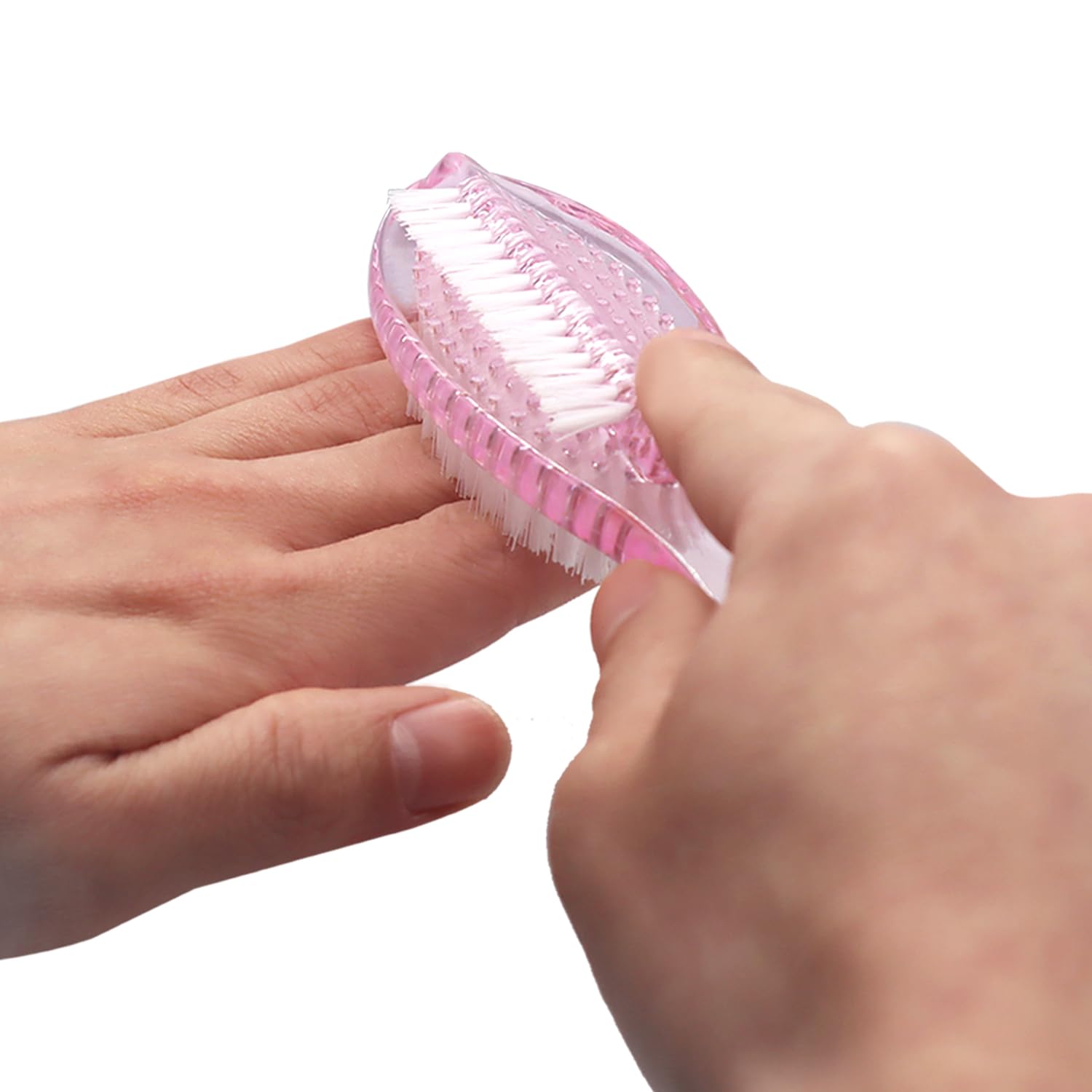 Cepillo de uñas con mango para limpiar las uñas, 4 unidades
