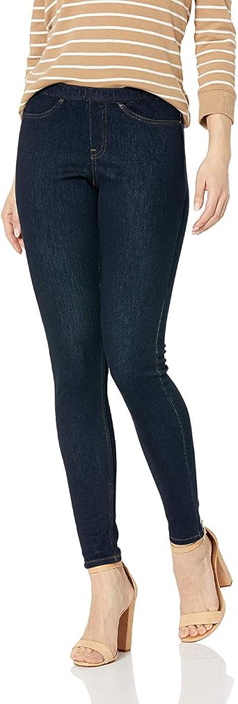 HUE Womens The Original Jeans Solid Leggings