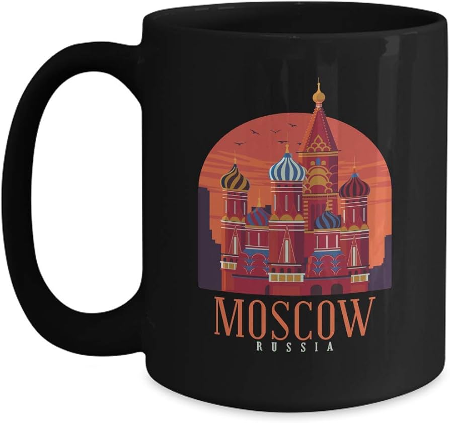 Amazon.com: BeeTeeStore Moscow Russia Skyline Coffee Mug - 15oz Black  Ceramic Tea Cup with Iconic Landmark Design, Thoughtful Souvenir & Birthday  Gift : Home & Kitchen