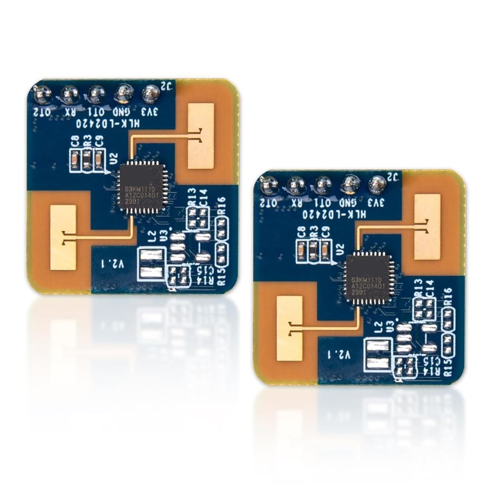 IJSDNVJNDX Human Human Presence& Motion Detection Sensor Module 2Pcs Smart LD2420 24GHz MmWave Radar Module