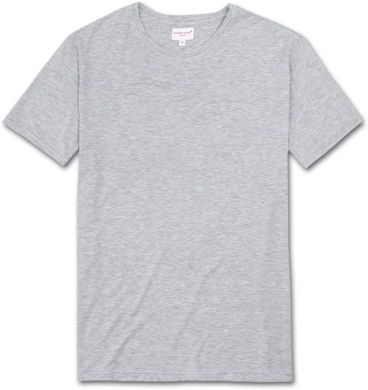 Derek Rose Men's Short Sleeve Micro Modal Casual Crew Neck T-Shirt Athletic Lounge Tee