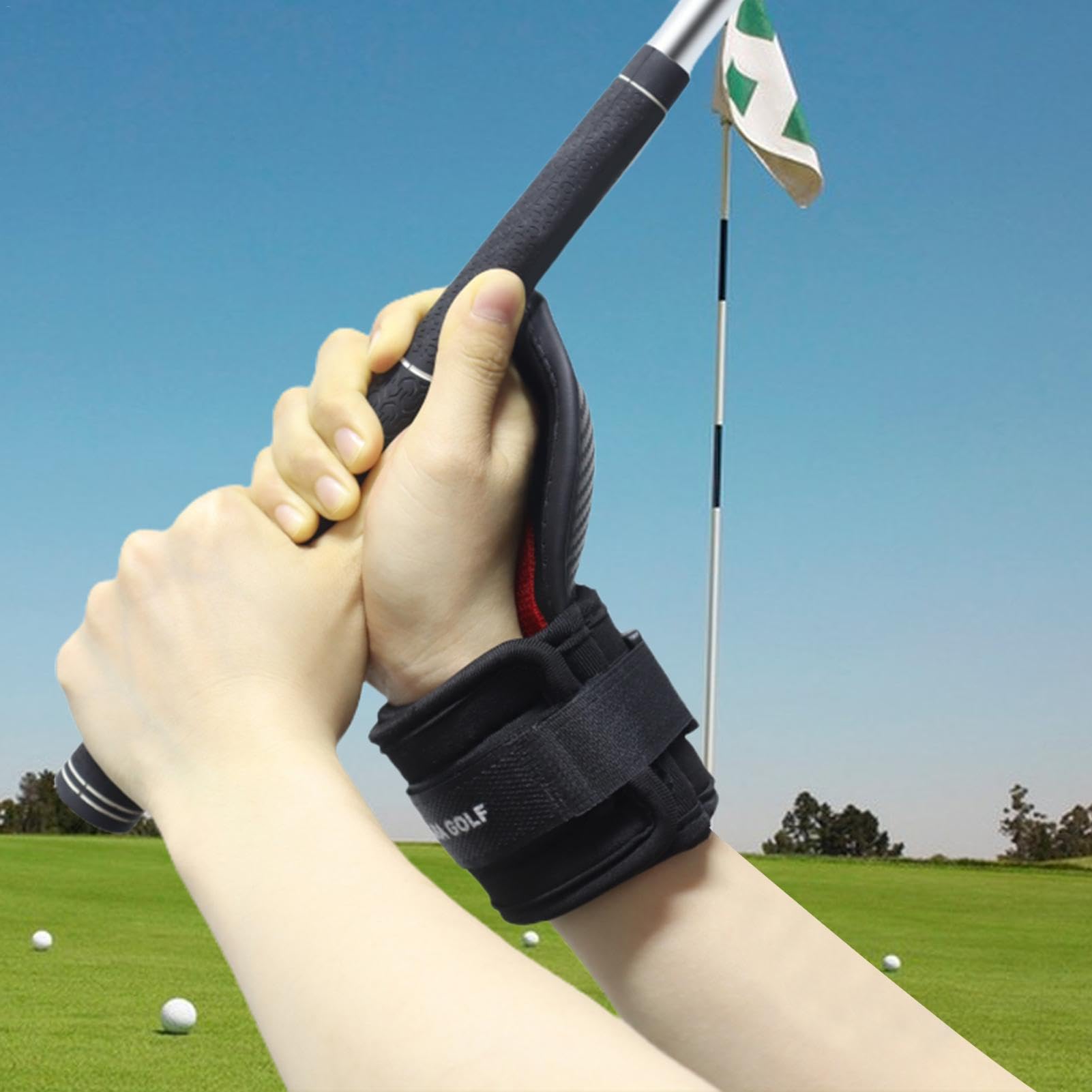 Ayuda de muñeca para entrenamiento de golf, entrenador de swing de golf