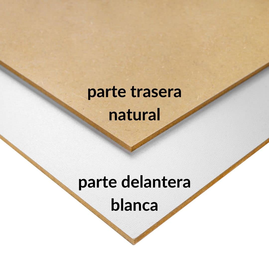 Creative Deco 10 x MDF Tablero 60 x 40 cm Madera Blanco | 600 x 400 x 3 mm (+/-2mm) | Perfecto para Corte por Laser, CNC Router, Modelado, Calado, Bricolaje, Manualidades