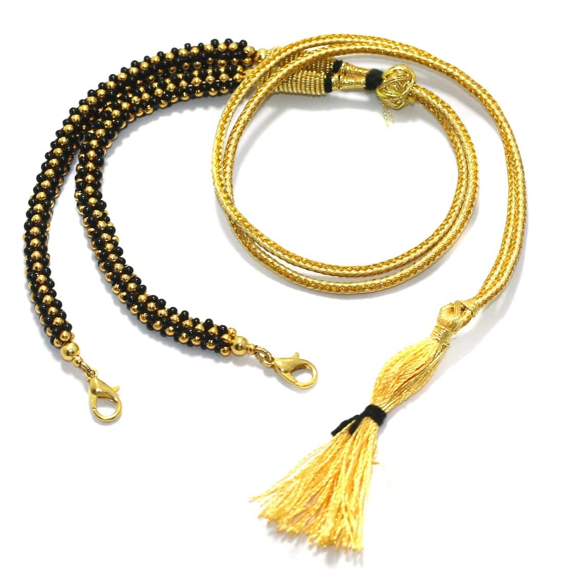 bhumi creation Metal Beaded Adjustable Pendants Dori for Silk Thread, Terracotta Jewellery and Quilling Jewellery Beads Dori Chain-picture-27
